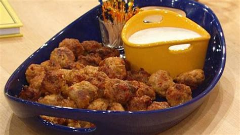 the meatball shop s mini buffalo chicken balls recipe rachael ray show