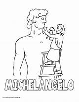 Coloring Pages David Michelangelo Amish History Kids Color Sheets Homeschool Getdrawings Volume Getcolorings Statue Printable Study Colorings sketch template