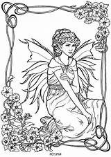 Coloring Pages Petunia Fairy Book Dover Doverpublications Faries Publications Color Stress Colouring Fantasy Adult Butterfly Titles Browse Complete Catalog Over sketch template