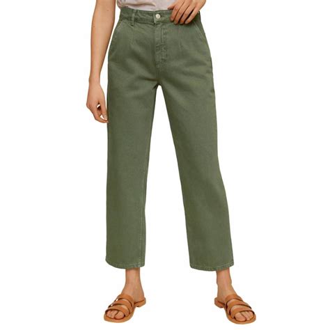 green cropped darts jeans brandalley