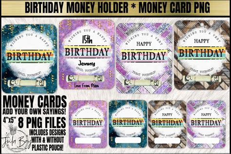 birthday money card png money holder  birthday money