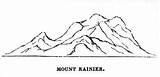 Rainier Mt Volcanoes Wilkes Expedition sketch template