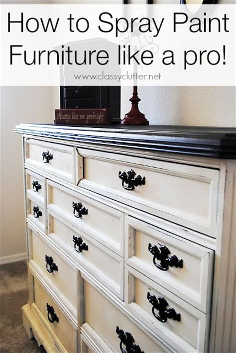spray paint furniture classy clutter