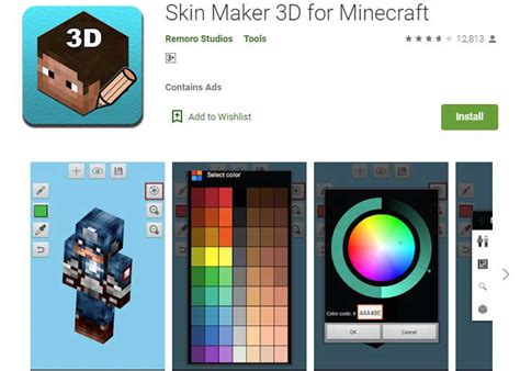 minecraft skin maker apps  android ios game adroit