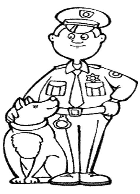 kids police officer coloring pages coloring home