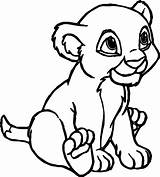Lion Coloring Pages Cartoon Small Mountain Printable Color Getcolorings Print Getdrawings Wecoloringpage sketch template