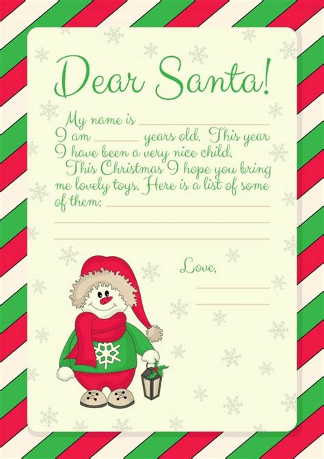 printables letter  santa templates      reply