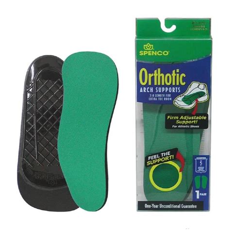 Spenco Rx Orthotic Arch Supports 3 4 Length Insole Great