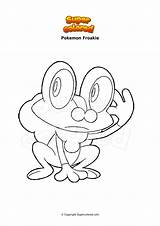 Grenousse Froakie Ausmalbild Colorear Supercolored Froxy Wingull Relicanth sketch template