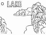 Lake Coloring Pages sketch template