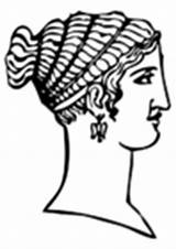 Coloring Hairdresser Greek sketch template