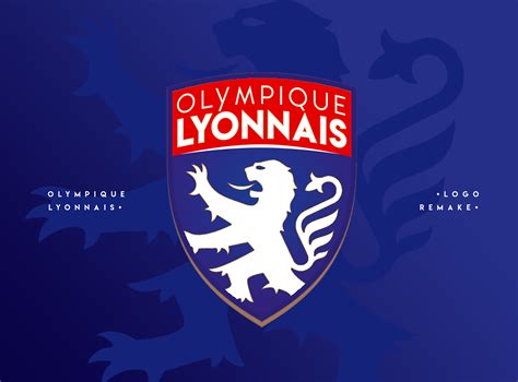 olympique lyonnais logo remake  behance