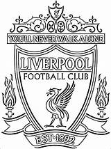 Liverpool Badge Pages Football Coloring Soccer Fc Logo Clipart Printable Club Lfc Players League Cake Colouring Kids Team Manchester Logos sketch template