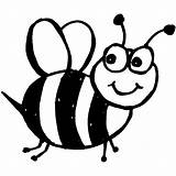 Bee Coloring Pages Printable Bumble Kids Bees Outline Cartoon Yahoo Search Sheets sketch template