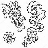 Henna Simple Drawings Designs Flower Clipartmag sketch template