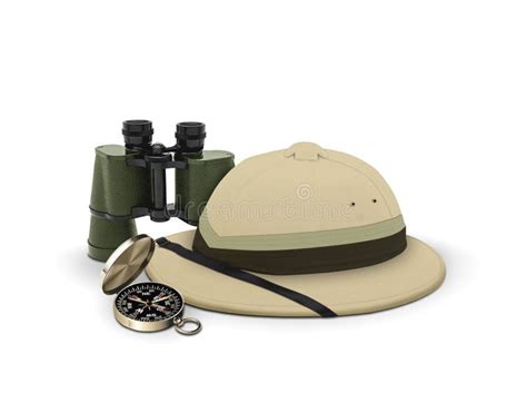 explorer hat  equipment royalty  stock photo image