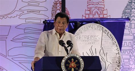 philippinischer präsident duterte droht mit dem