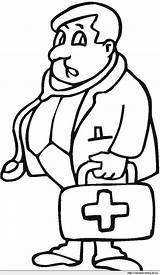 Doctor Coloring Pages Kids Colouring Library Clipart Books Comments sketch template