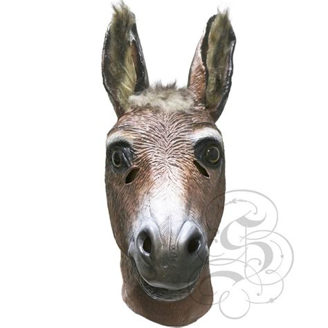 latex realistic animal donkey head mask  cosplay halloween etsy