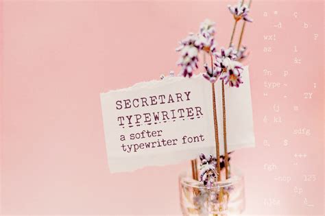 secretary typewriter font  anas fonts thehungryjpeg
