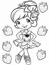 Strawberry Shortcake Coloring Pages Printable Cartoon Print Wonder sketch template