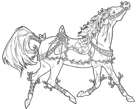 beautiful horse coloring pages clip art library