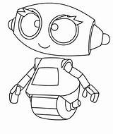 Kolorowanki Roboty Robot sketch template