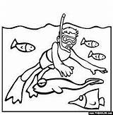 Snorkeling Coloring Pages Ca Google Drawing Online Drawings Line Color Kids Beach sketch template
