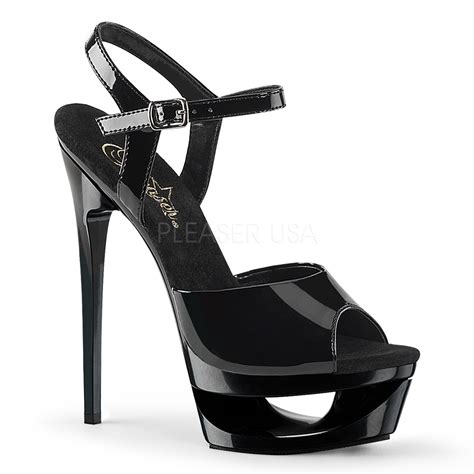 Black 16 5 Cm Eclipse 609 Platform Stiletto High Heels