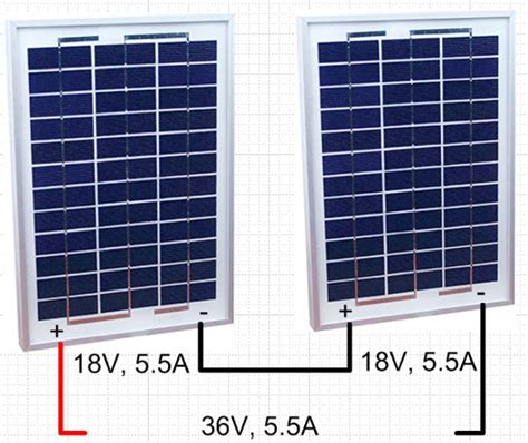 schematics wiring solar panels  batteries  series  parallel