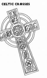 Coloring Pages Cross Celtic Knot Draw Template Color sketch template