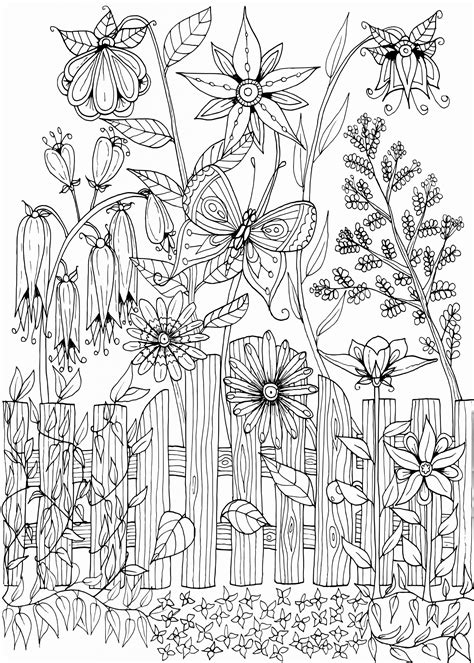 flower garden coloring pages printable   flower coloring pages