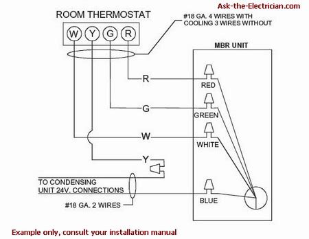 wire  thermostat   electrician