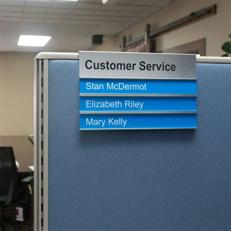 custom cubicle sign  nameplate holders  plate office names