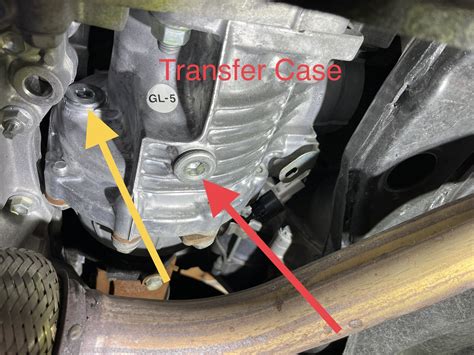 diy  gen highlander  awd transfer case rear diffferential fluid replacement toyota