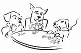 Poker Dogs Playing Sketchdaily Permalink Embed Give Gold sketch template