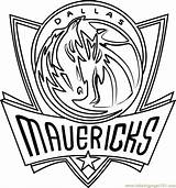 Mavericks Dallas Nba Coloringpages101 sketch template