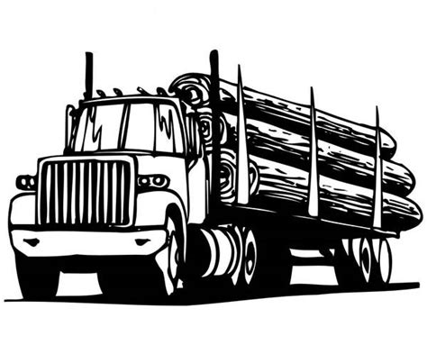 car transporter logging truck coloring pages  place  color