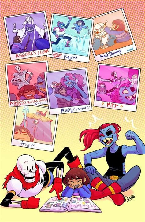 omg this is soo cute why wasn t sans looking at the pictures tho happy undertale stuff