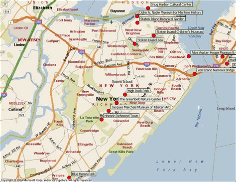 staten island  york city map staten island  york  york