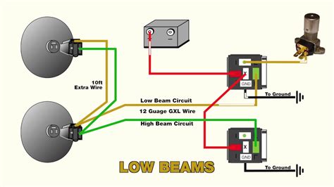 gm high beam headlight wiring