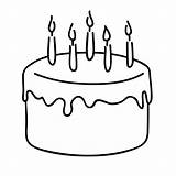 Candle Birthday Coloring Getcolorings sketch template
