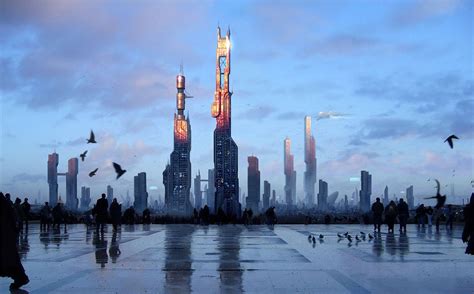 sci fi city cities artwork art futuristic gorodskoe iskusstvo kontseptualnoe iskusstvo