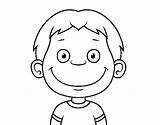 Child Face Small Coloring Family Coloringcrew Pages sketch template