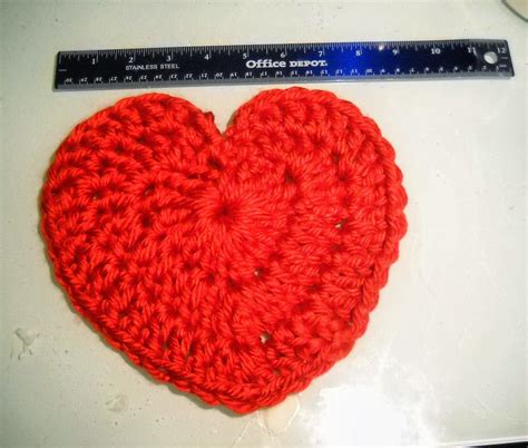 binding  crochet pattern   large heart