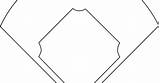 Baseball Diamond Printable Template sketch template