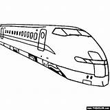 Train Coloring Speed High Trains Drawing Color Pages Maglev Locomotive Board Choose sketch template