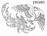 Phoenix Coloring Pages Bird Printable Firebird Adults Celtic Embroidery Color Getdrawings Sheet Getcolorings Patterns Usni Ari Deviantart 780px 46kb 1023 sketch template