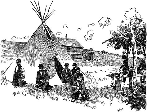 scene   indian reservation clipart