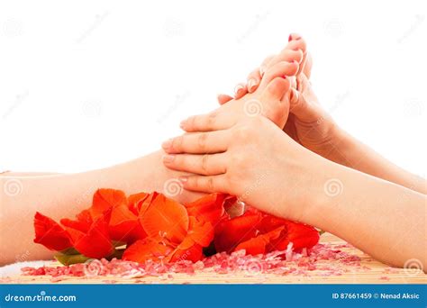 foot massage  spa stock image image  massage healthy